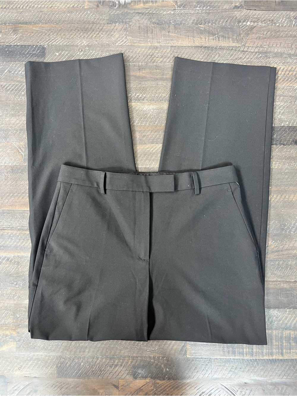Ann Taylor Dress Pants Womens 10P Black Stretch Trouser Business Career Petite